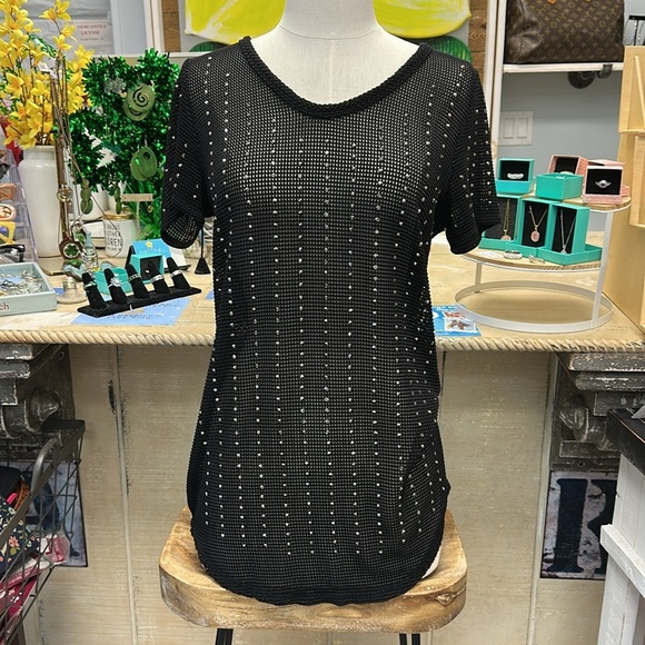 VOCAL Rhinestones shirt Size Small - Picture 1 of 6